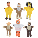 عرائس أصابع خشبية كيس 