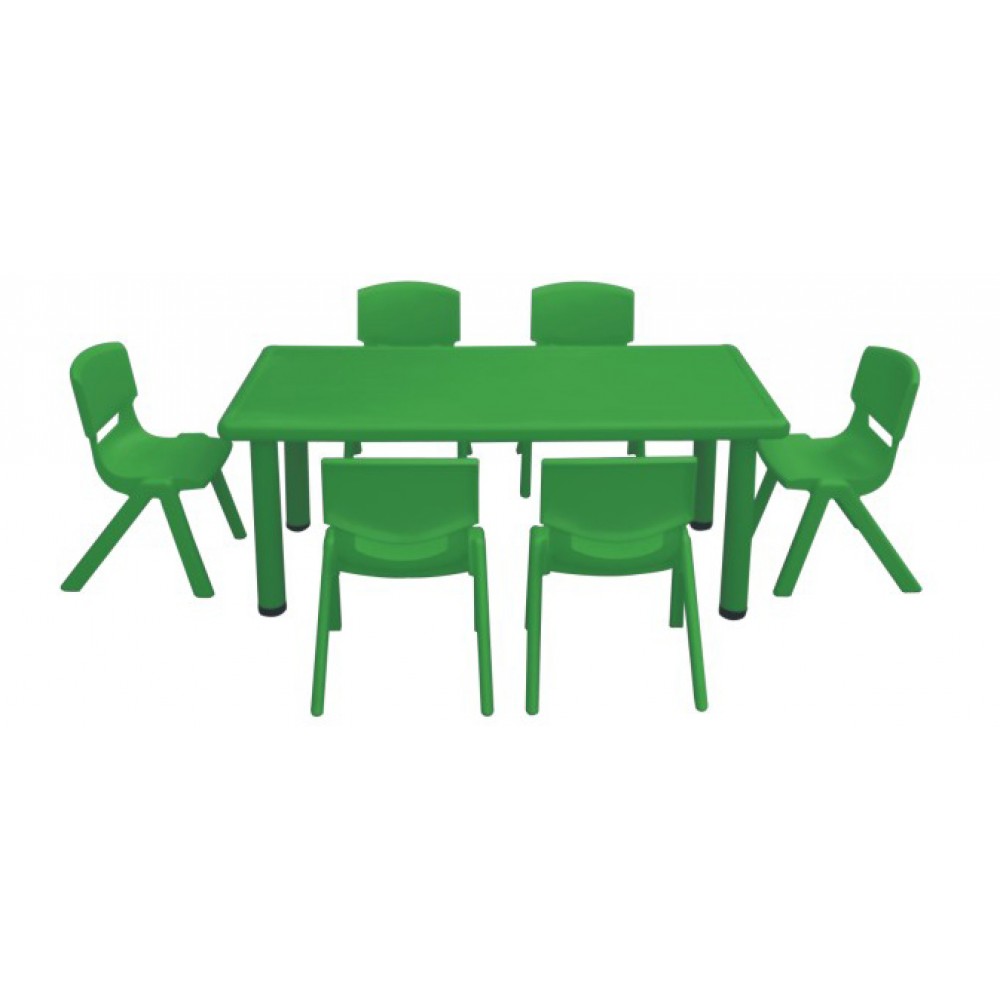 طاولة مستطيلة بلاستيك