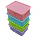 سلة فاخرة بغطاء