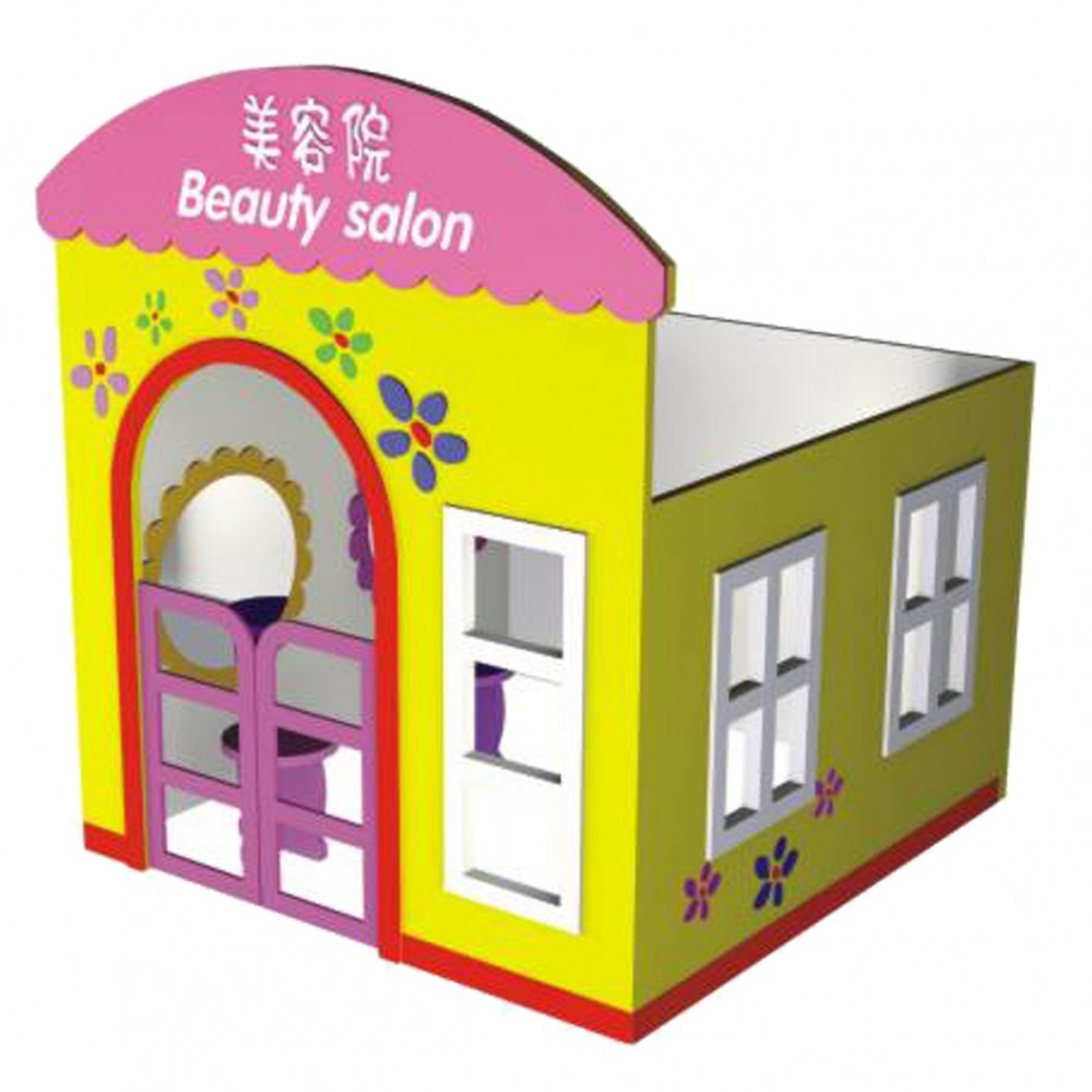 مبنى صالون التجميل الخشبى