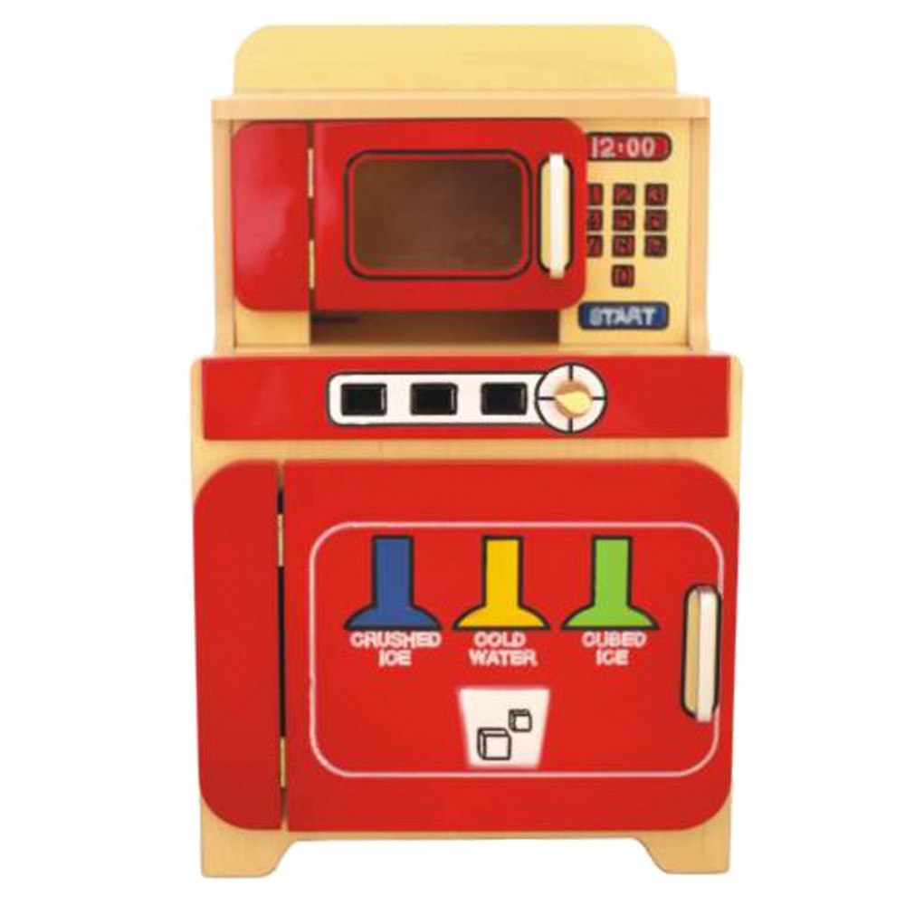 وحدة ثلاجة وميكرويف ملون 