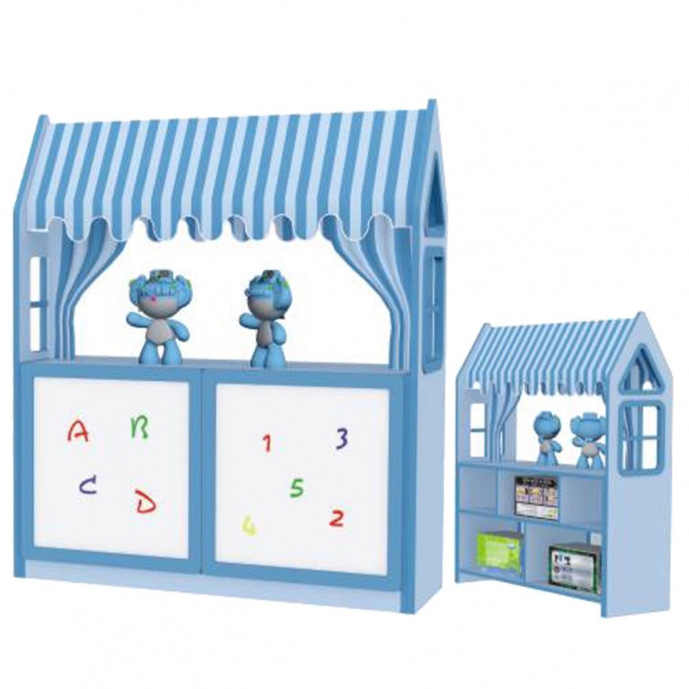 مسرح بوحدة تخزين وسبورة